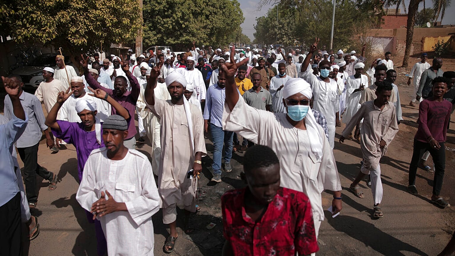 Manifestation à Khartoum (Soudan), vendredi 29 octobre 2021