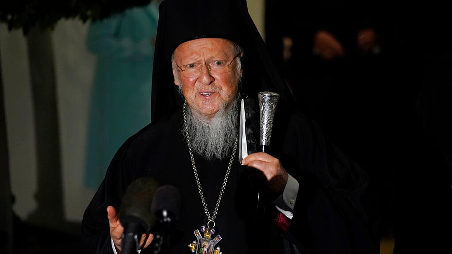 Ο Οικουμενικός Πατριάρχης Βαρθολομαίος κατά την επίσκεψή του στις ΗΠΑ