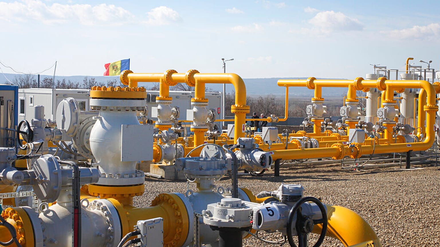 Suministro de gas en Moldavia