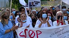 Митинг оппозиции в Никосии 