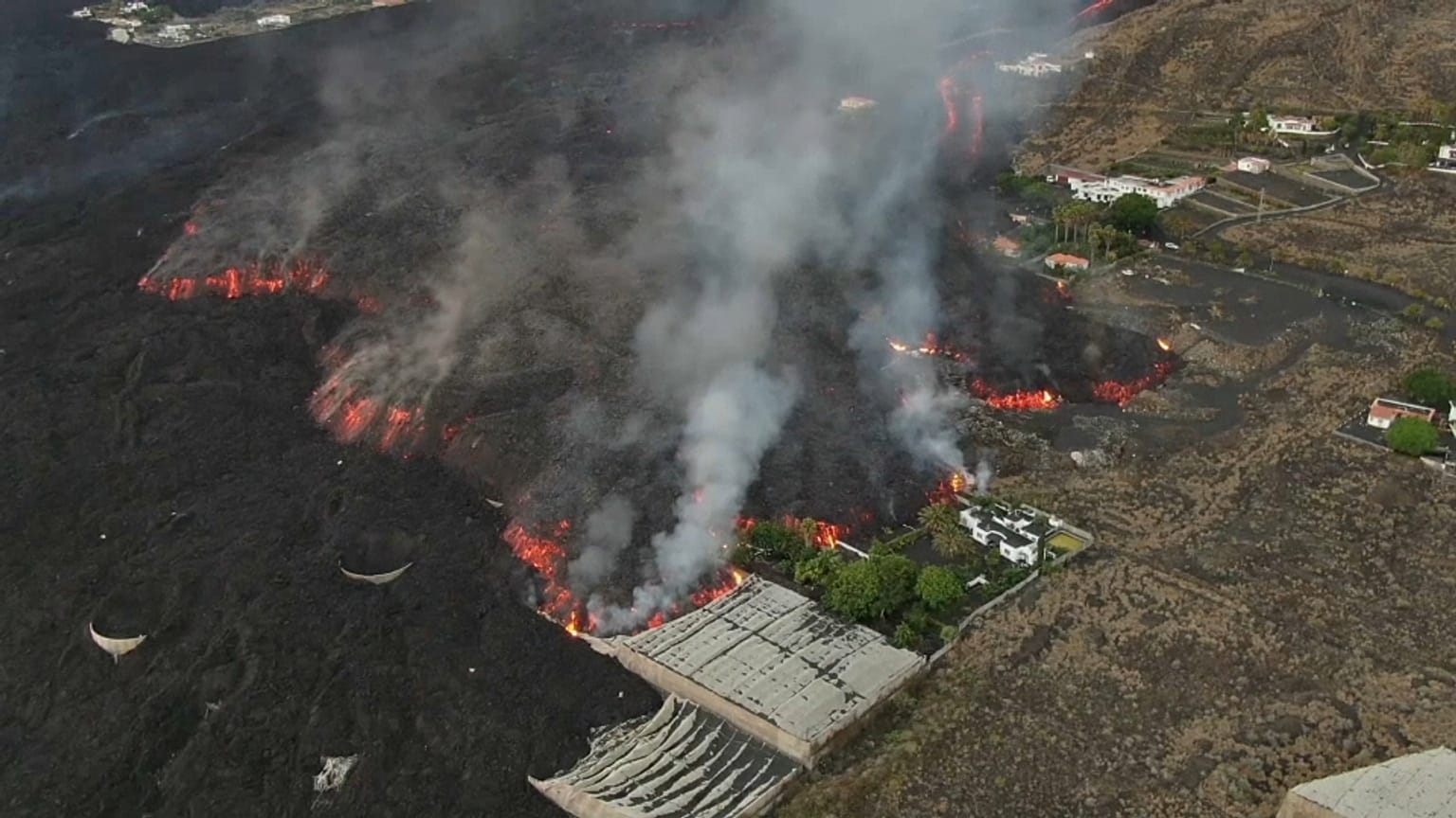 Seis semanas de erupción volcánica en La Palma
