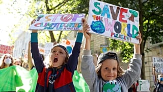 Jovens ativistas pelo planeta no Reino Unido