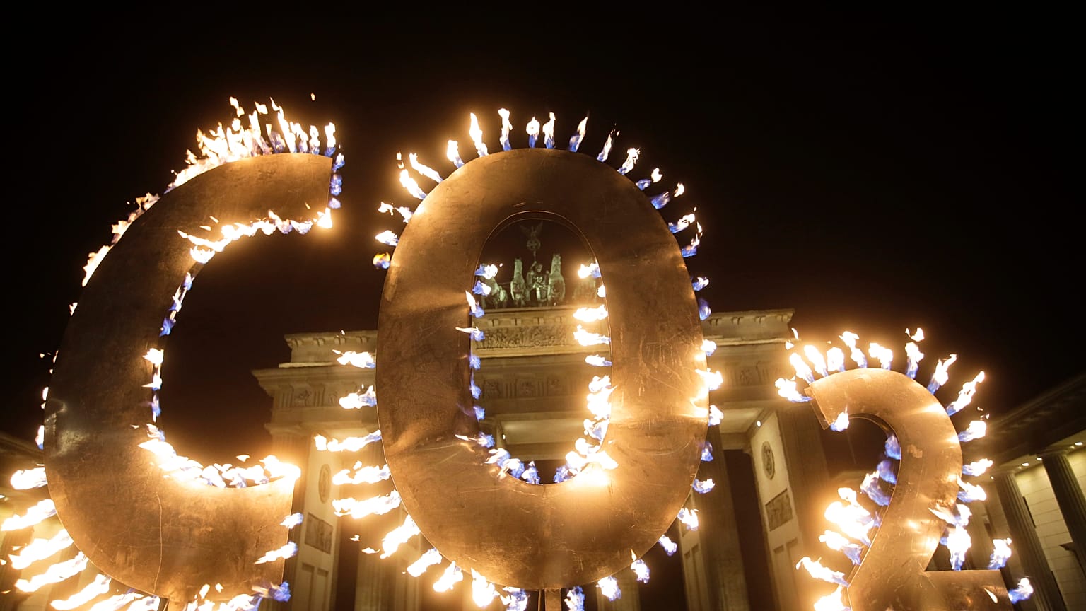 Almanya'nın başkenti Berlin'de CO2 işareti