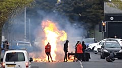 Φωτογραφία αρχείου από τις ταραχές στο Μπέλφαστ τον Απρίλιο του 2021