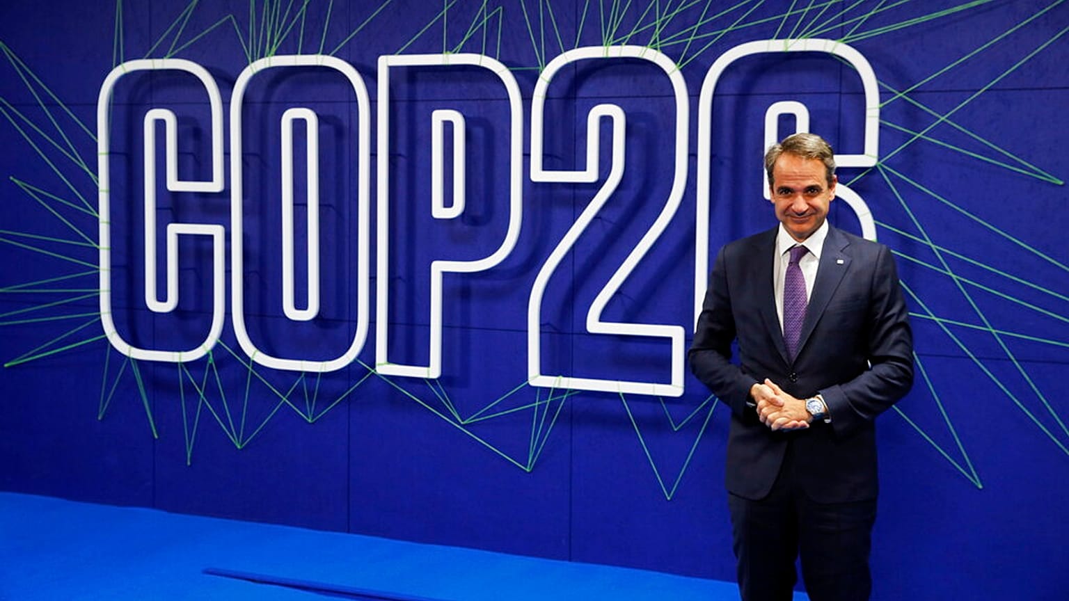 Ο Κυριάκος Μητσοτάκης στην COP 26