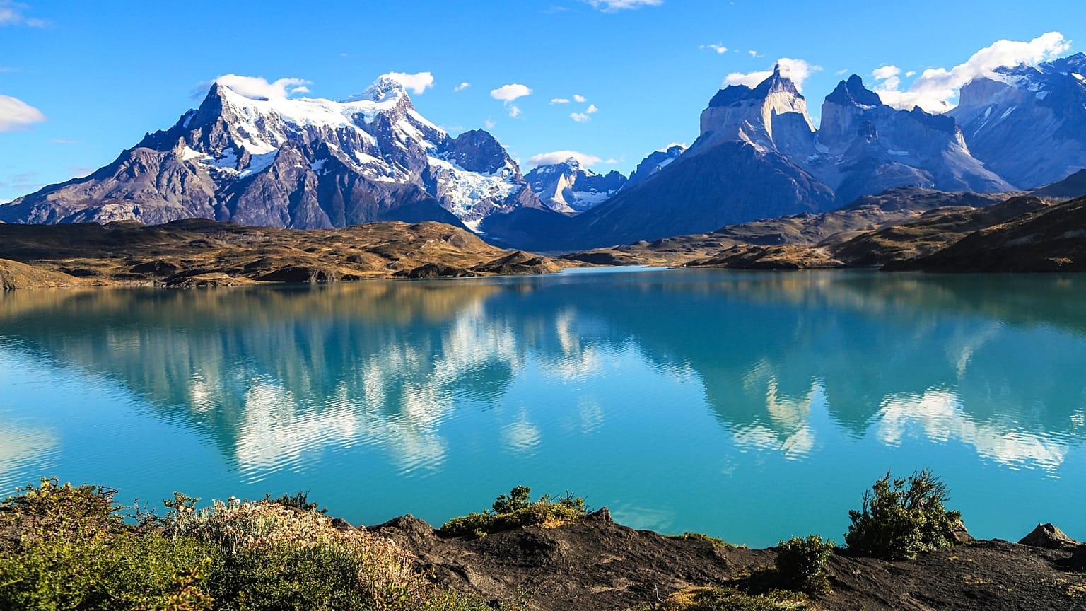 Lake Pehoe, Patagonia, Chile