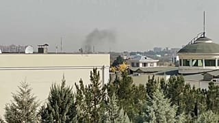 Район взрыва возле больницы
