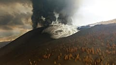 Vulcano sull'isola di La Palma
