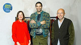 From left to right, Maria Chenoweth, David James MBE and Wayne Hemmingway MBE