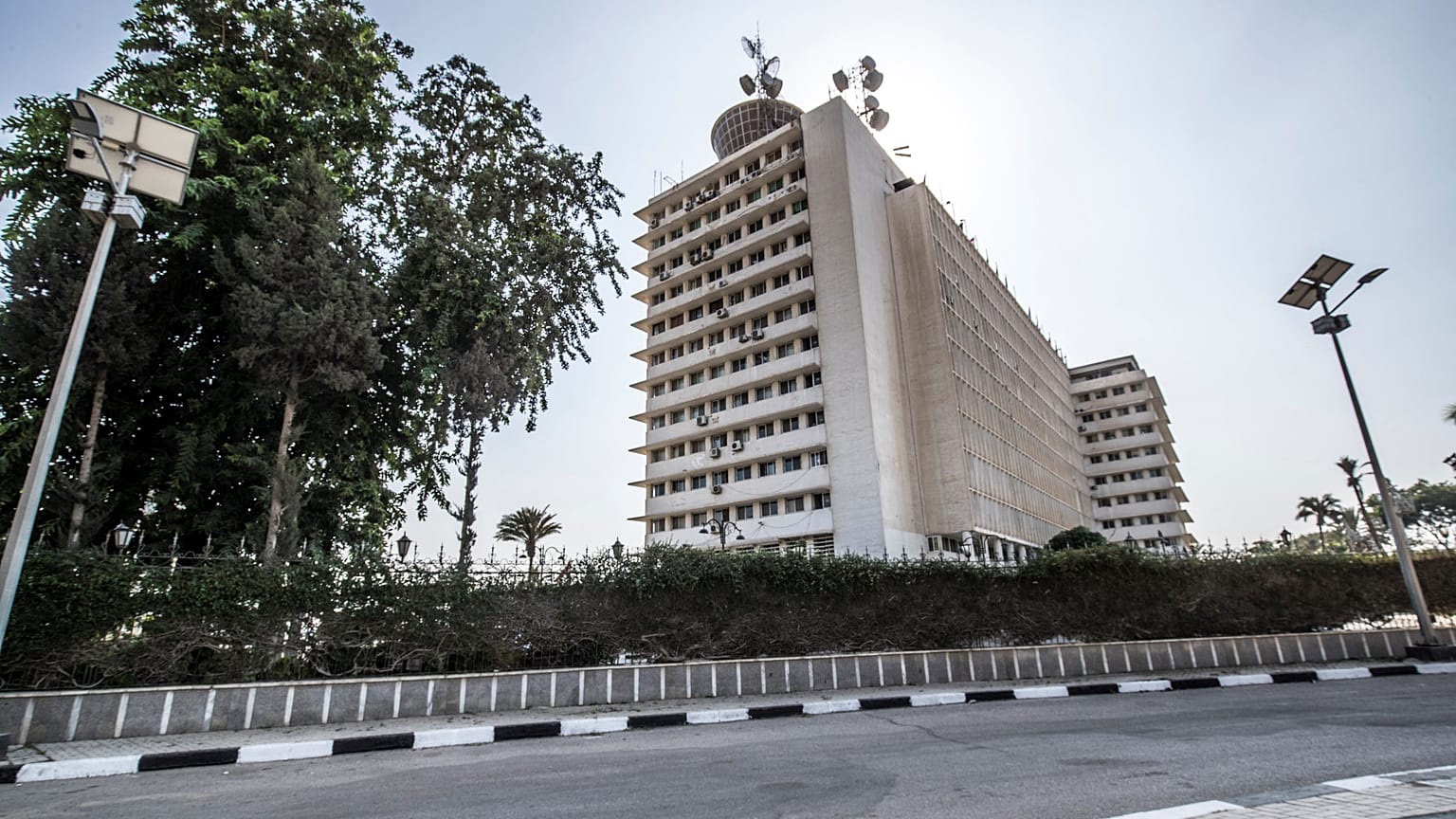 المقر الرئيسي لقناة السويس في مدينة الإسماعيلية المصرية، على بعد 135 كيلومترًا شمال شرق العاصمة القاهرة، في 14 أكتوبر 2019 