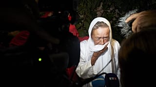 Sophie Pétronin quelques heures après sa libération le 8 octobre 2020 (Bamako, Mali)
