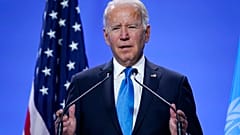 El presidente estadounidense, Joe Biden, durante su intervención en la COP26