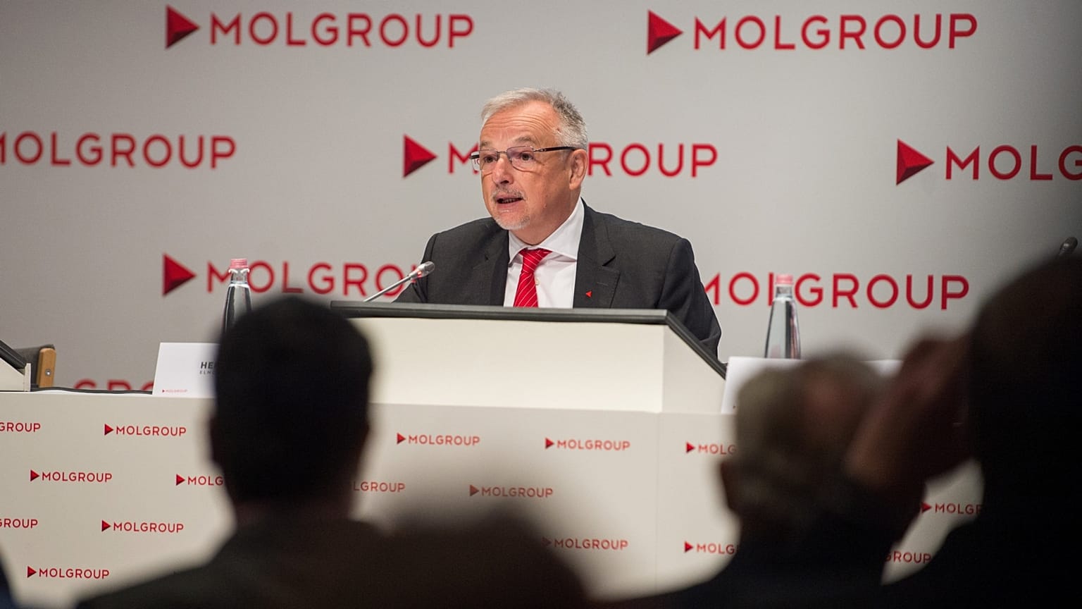 Archív kép: Hernádi Zsolt elnök-vezérigazgató a Mol Nyrt. közgyűlésén 