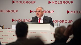 Archív kép: Hernádi Zsolt elnök-vezérigazgató a Mol Nyrt. közgyűlésén 