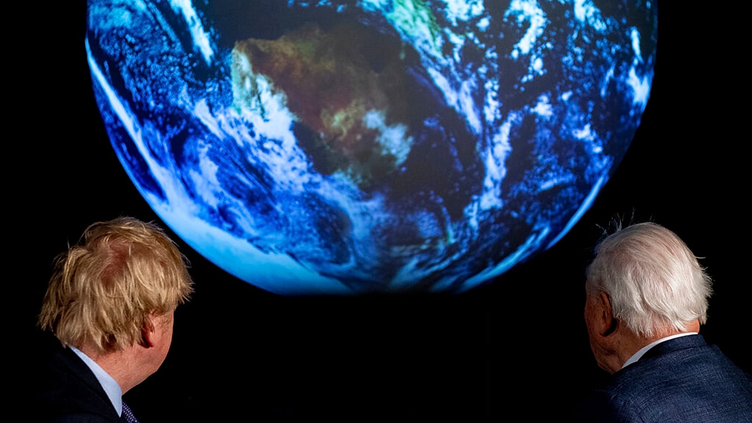 Boris Johnson et Joe Biden lors de la COP26 à Glasgow.