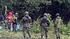 Польские власти сообщили, что за минувшие сутки несколько мигрантов вновь пытались перейти границу. Архивное фото