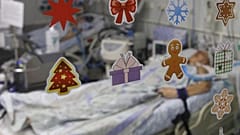 Covid-19-Patient auf der Intensivstation in Russland