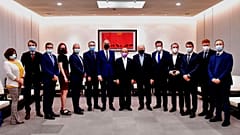 دیدار هیات پارلمانی اتحادیه اروپا با نخست‌وزیر تایوان