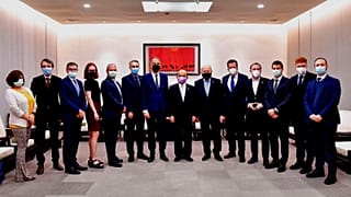 دیدار هیات پارلمانی اتحادیه اروپا با نخست‌وزیر تایوان