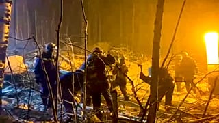 Die Absturzstelle nahe des Flughafens von Irkutsk