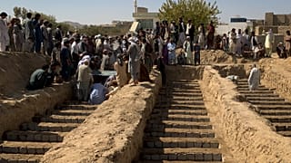 تشییع جنازه قربانیان حمله داعش در قندهار/آرشیو ۱۶ اکتبر 