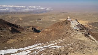 La estación de esquí de Chacaltaya transformada en un secarral