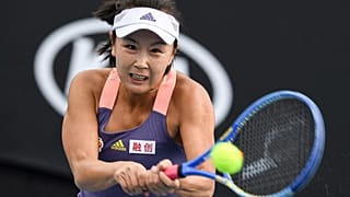 Peng Shua le 21 janvier 2020, à Melbourne, lors de l'Open d'Australie 