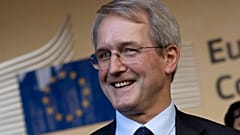 British lawmaker Owen Paterson outside the European Commission's headquarters in Brussels on Oct. 22, 2018.