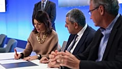 Signing the Glasgow Declaration at COP26.