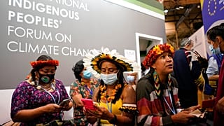 Vertreterinnen und Vertreter indigener Völker auf der COP26