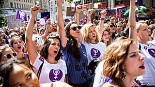 Kadına yönelik şiddet protestosu