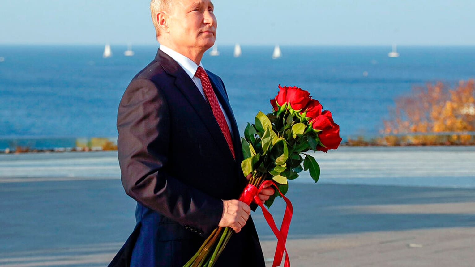 El presidente ruso Vladimir Putin en Sebastopol, Crimea. 