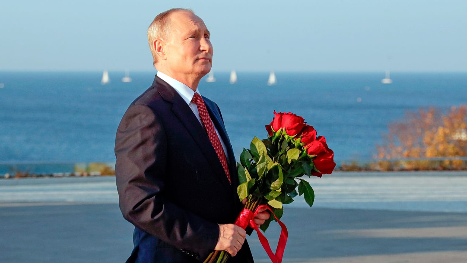 Russian President Vladimir Putin in Sevastopol, Crimea.