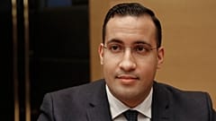 Former President Macron's security aide Alexandre Benalla appears before the French Senate Laws Commission prior to his hearing, in Paris, January 2019.