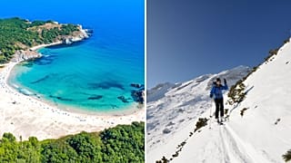 Cliffs on Bulgaria's Black Sea coast are just as stunning as the snowy mountains.