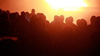 People at scene of the fuel tanker explosion
