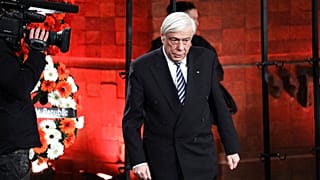 Ο πρώην Πρόεδρος της Ελληνικής Δημοκρατίας Προκόπης Παυλόπουλος κατά την επίσκεψή του στην Ιερουσαλήμ