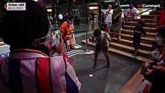 Le pavillon de la Corée du Sud à l'Expo 2020 de Dubaï accueille les jeux traditionnels pour enfants, popularisés par la série "Squid Game"