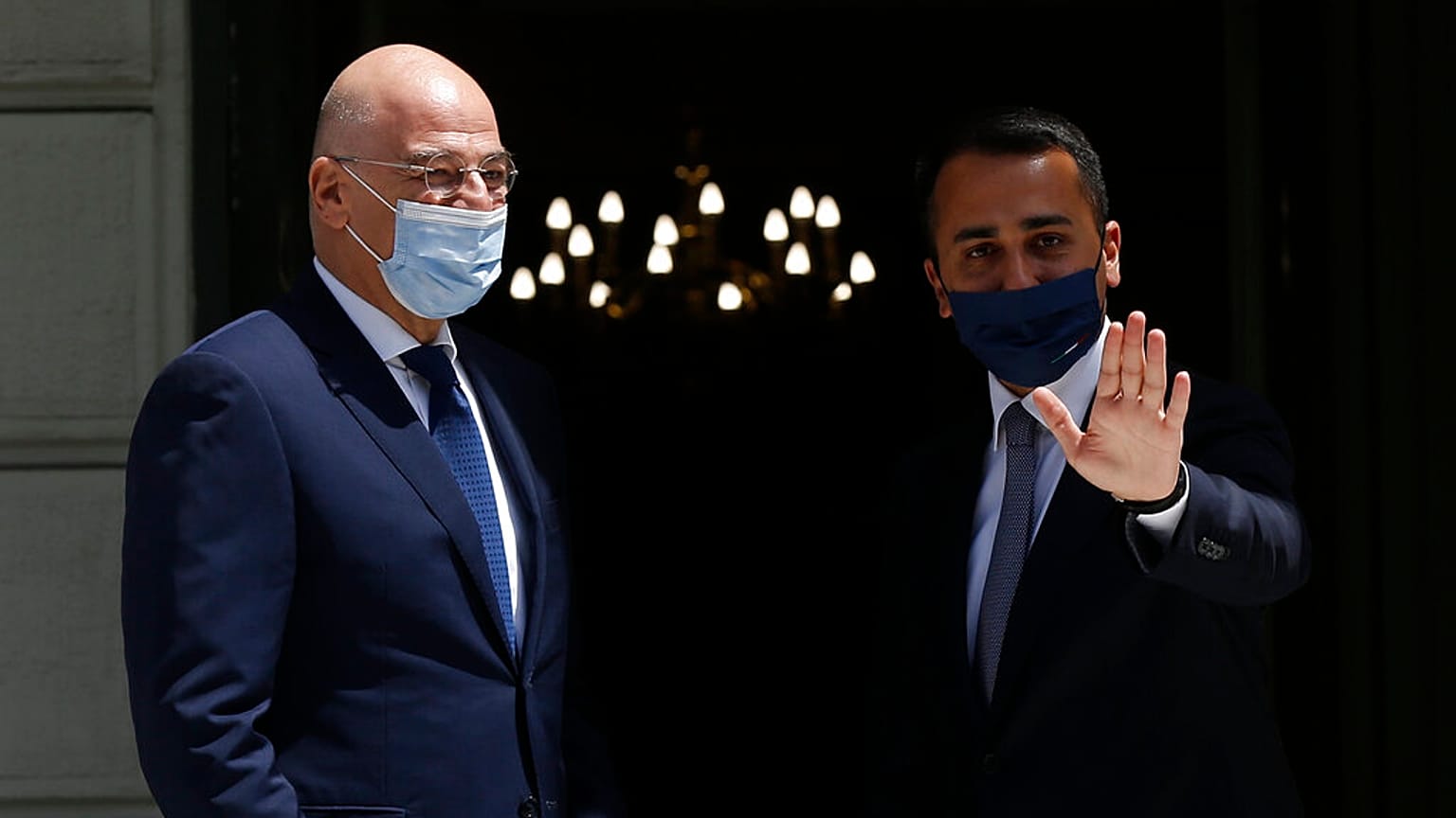 Φωτογραφία αρχείου από την επίσκεψη του Ιταλού υπ. Εξωτερικών Λουίτζι Ντι Μάιο στην Αθήνα στις 9/6/2020