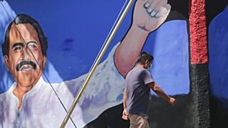 Portrait du président Daniel Ortega, Managa, Nicaragua, 7 novembre 2021