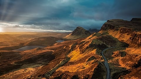 The Quiraing on Isle of Skye, Scotland