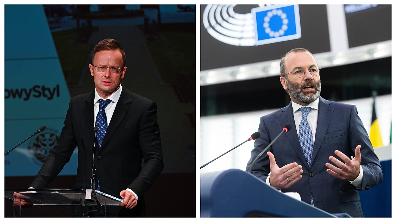 Szijjártó Péter és Manfred Weber