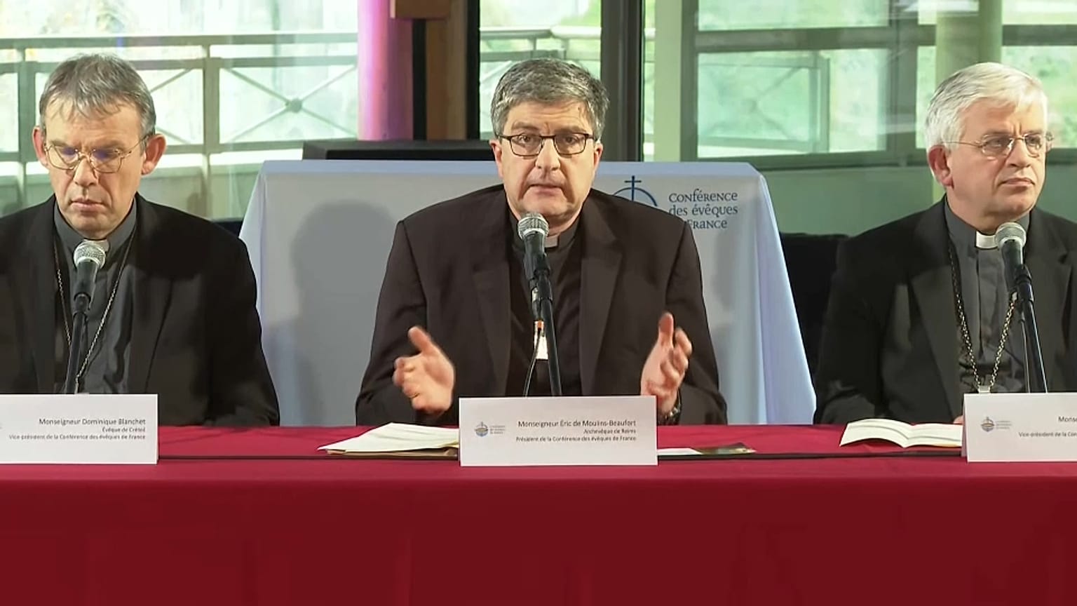 D. Eric de Moulins-Beaufort, Presidente da Conferência Episcopal Francesa 