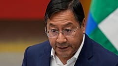 El presidente de Bolivia, Luis Arce, 30/10/2021, La Paz, Bolivia