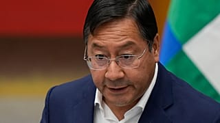 El presidente de Bolivia, Luis Arce, 30/10/2021, La Paz, Bolivia