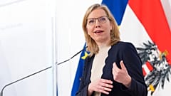Archivaufnahme von Österreichs Umweltministerin Leonore Gewessler