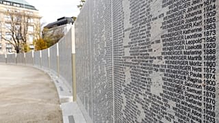 The Shoah Wall of Names Memorial carries the name of every Austrian Jew murdered by the Nazis.
