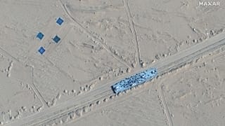 Photo satellite prise dans le désert du Taklamakan, en Chine, le 30 octobre dernier