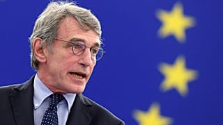 European Parliament President David Sassoli speaks during the opening of the plenary session of the European Parliament in Strasbourg, eastern France, Monday June 7, 2021.