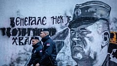 Proteste und Festnahmen in Belgrad - Mladic-Graffiti sorgt für Kontroversen 